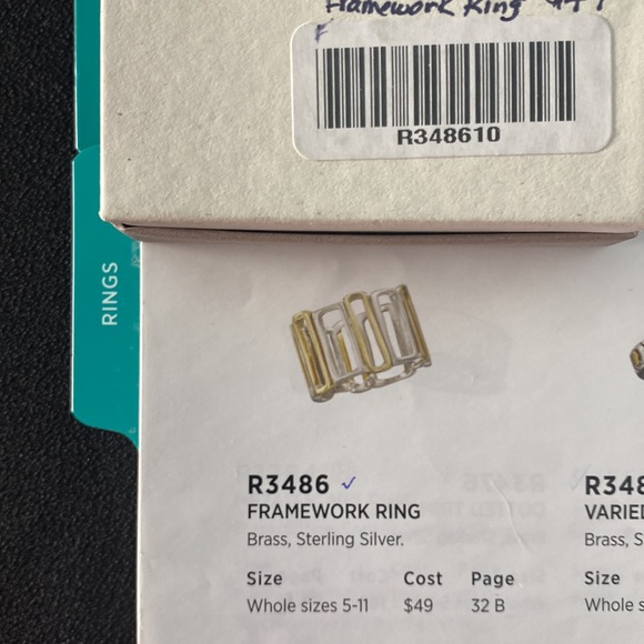 Silpada Framework Ring #R3486, size 10. - Picture 4 of 4